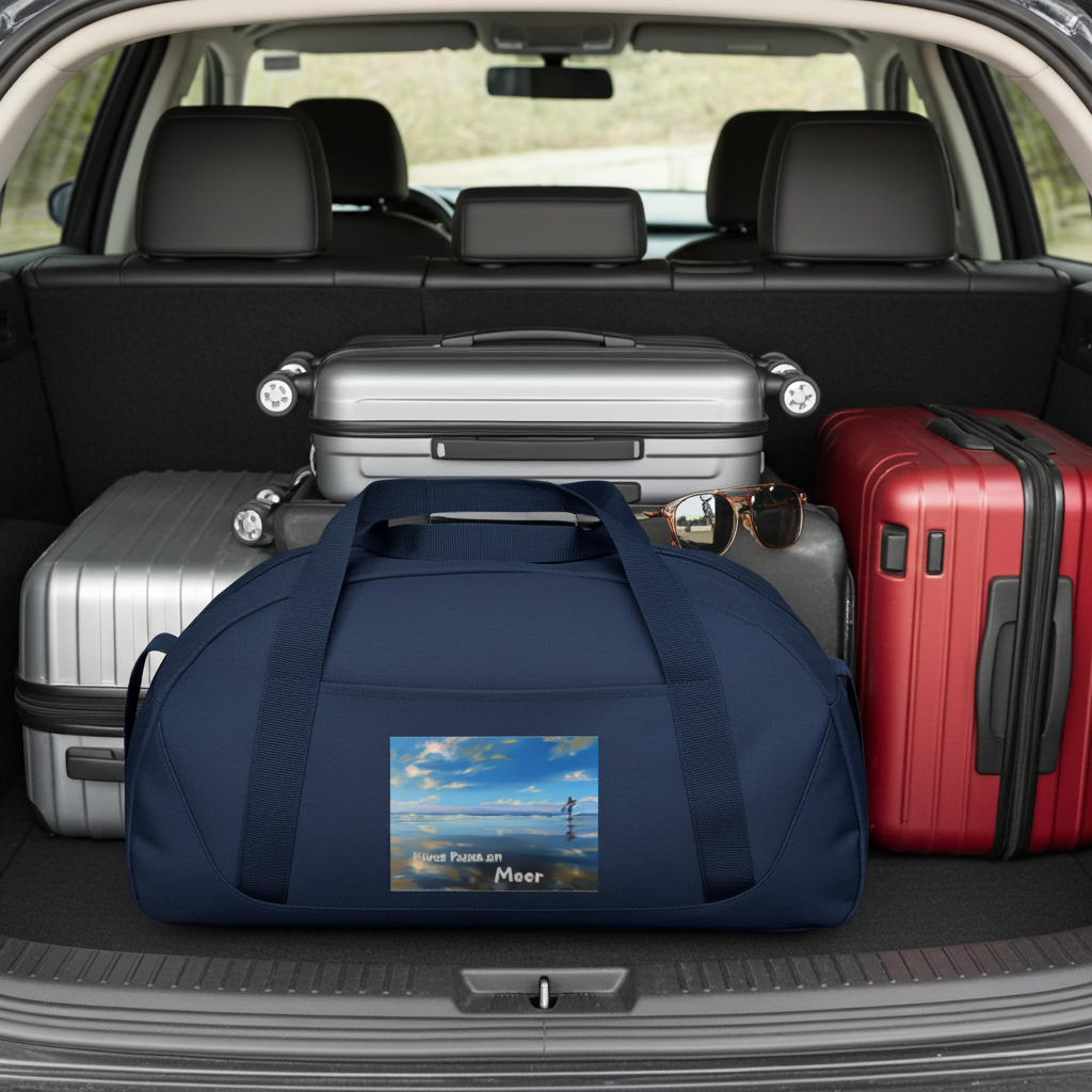 Reisetasche maritim Küstenkrabbe Ozean-Motiv blau