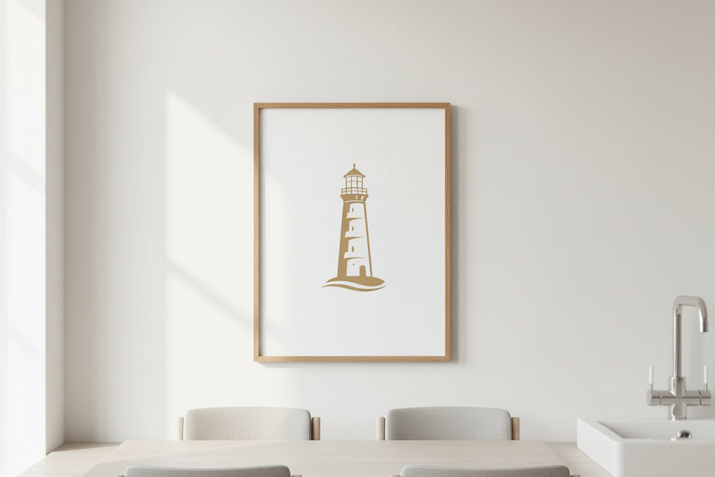  Leuchtturm Poster 50×70 cm – Großformatiges maritimes Poster