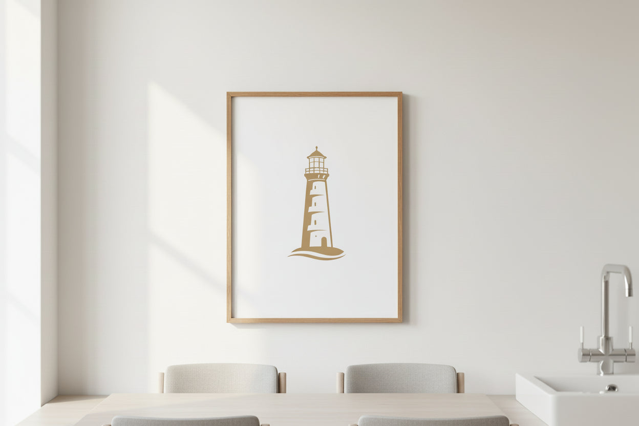  Leuchtturm Poster 50×70 cm – Großformatiges maritimes Poster