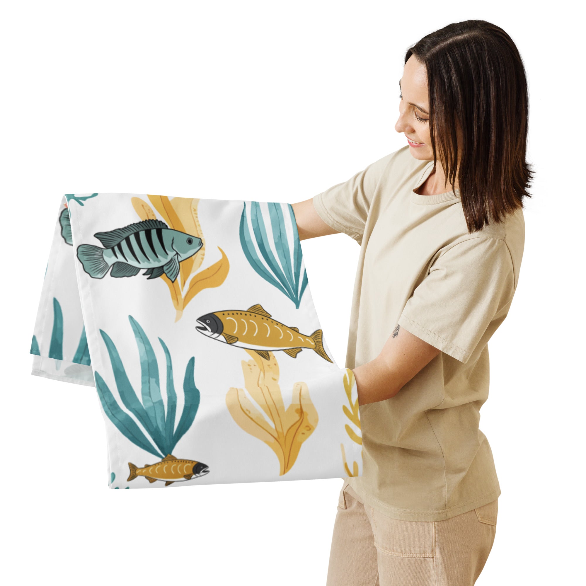 Tischläufer Unterwasserwelt  Nahaufnahme