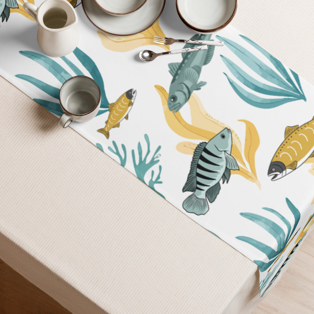 Tischläufer Unterwasserwelt - Ansicht von oben